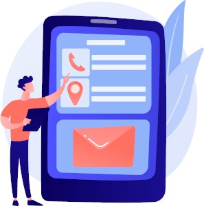 illustration téléphone géant