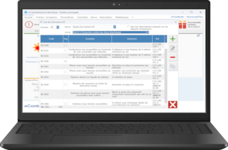 laptop_elec gestion administrative de notre logiciel de contrôle des installations