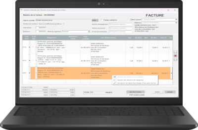 econtrole facturation logiciel de controle d'équipements, module de facturation interne