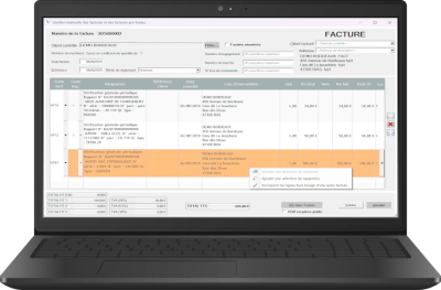 module facturation de notre logiciel VGP